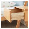 ATMRC Bedside Tabl Nightstand Solid Wood Children's Bedside Table Nordic Bedside Storage Side Table Bedroom Storage Locker Living Room view 4