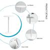 DMCHENGMA Modern Round Dining Table, with Metal Iron Top and Pedestal Base Bar Table - Mid-Century Leisure Table White - Modern Round Coffee Table (Size : 60x104cm) view 3