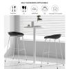 DMCHENGMA Modern Round Dining Table, with Metal Iron Top and Pedestal Base Bar Table - Mid-Century Leisure Table White - Modern Round Coffee Table (Size : 60x104cm) view 4