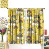 Abstract Boho Rainbow Curtain Boho Colorful Rainbow Lovely Moon Cloud Print Curtain Girl Bedroom Living Room Decorative Blackout Curtain W84 * L84 inch view 3