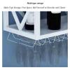 PHLEPS Bar Unit Floating Shelves, Wall-Mounted Wine Racks Inverted Wine Glass Rack Multifunctional Iron Bottle Holder Simple Hanging Goblet Rack for Home, Bar, Cafe, Kitchen, Wine Cellar Etc. (Color view 4