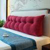 Headboard Reading Backrest Cushion Sofa Bed Recliner Upholstered Headboard, Large Wedge Pillow Back Support Lumbar Bed Pillow For Reading, Backrest, Sofa And Bed With Removable Cover ( Color : Red , S view 1