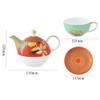 Teapot and Cup Set Tea For One Teapot And Cup Set Ceramics Teapot Small Cup Set Afternoon Tea Set With Christmas Gifts (Color : Green) view 2