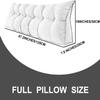 Headboard Reading Backrest Cushion Sofa Bed Recliner Upholstered Headboard, Large Wedge Pillow Back Support Lumbar Bed Pillow For Reading, Backrest, Sofa And Bed With Removable Cover ( Color : Yellow view 4
