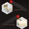 Gold Crystal Bathroom Accessories Bathroom Hardware Set Gold Soap Dish Towel Bar Paper Holder Toilet Brush Holder,JLG10 view 3