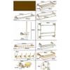 Crystal Silver Bathroom Accessories Set Gold Polished Brass Bath Hardware Set Wall Mounted Bathroom Products Basket Rack,Double Cup Holder view 2