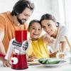 Bartans 1 Set, Multifunctional Fruit Slicer, Cheese Shredder, Manual Food Grater, Vegetable Grater, Cutter With Handle Rocker, Potato Grater, Household Potato Chopper, Kitchen Stuff (Red) view 2
