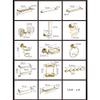 Gold Crystal Bathroom Accessories Bathroom Hardware Set Gold Soap Dish Towel Bar Paper Holder Toilet Brush Holder,JLG02 view 2