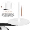 Uonlytech Vertical Tissue Storage Rack Creative Maid Paper Towel Holder Desktop Roll Holder for Kitchen Bathroom Home Organization 11.41X7.87X5.11 Inch view 3