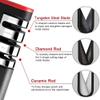 CAFFIA Knife Sharpener, 3 in 1 Non-Slip Ergonomic for Professional Kitchen Knife Sharpener, Diamond rods, Tungsten Carbide Plates, Ceramic Stone view 3