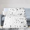 Black and White Dot Ultra-Soft Flannel Fleece Blanket-Perfect for Bed,Sofa,Camping,Cold Movie Nights and Travel view 1