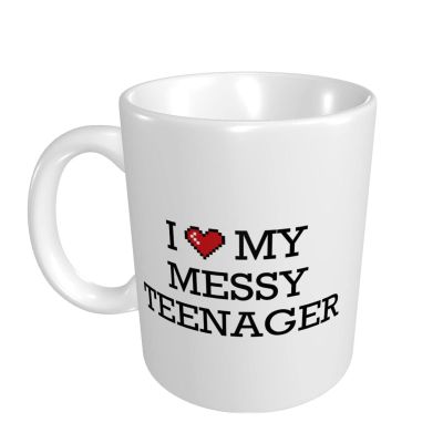 Abipuir Mugs With Sayings I Love My Messy Teenager Mug Cute Things For Teen Girls Mugs Coffee Mugs