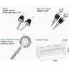 Bartender Kit Cocktail Shaker Set 13 Piece Cocktail Shaker Set Bartending Kit for Drink Mixing Stainless Steel Bar Tools with Stand Cocktail Shaker Kit Cocktail Making Set (Color : White, Size : 13p view 2