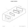 Kircuit Replacement Part for Whirlpool Microwave WMH53521HZ Series, Part 8 LATCHDOOR of Door Parts view 2