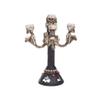 DHAEY Candelabra Halloween Skull Candle Stick Holders Scary Resin Skull Candle Ornament Halloween Party Decoration Props Tea Light Romantic Gifts view 1