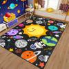 kodhyvj Outer Space Rug - Cute Universe Planet Rug for Boys Bedroom Cartoon Galaxy Themed Solar System Carpet Space Nursery Decor for Kids Room Classroom 2.5x4 Feet view 1