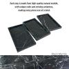 OAIQNUJ Natural Black Marble Vanity Tray, 9.8"x5.9" Genuine Marble Stone Tray for Bathroom/Kitchen/Dresser view 4
