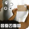 12Pcs Glass Strong Magnetic Refrigerator Magnet Fridge Sticker - Cute Dog Crystal Fridge Magnets Decoration,Office Whiteboard Magnets for Home Decor Crafts (Black and White Simple) view 2