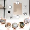 12Pcs Glass Strong Magnetic Refrigerator Magnet Fridge Sticker - Cute Dog Crystal Fridge Magnets Decoration,Office Whiteboard Magnets for Home Decor Crafts (Black and White Simple) view 4