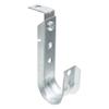 Abeicy 20 Pack 2" Cable Support J Hooks, Zinc Plated Metal Heavy Duty J-Hook Hangers with L Clip Angle Bracket Attachment for Hanging Cables & Wires Management Mount to Ceilings Beams view 1