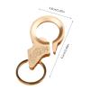 LIANXUE Brass Bottle Opener Keychain Bottle Opener Keyring Mini Bottle Openers Keys for Men WomenSmall and Practical Brass view 4