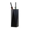 MELPHI Umbrella Stand Modern Large-Capacity, Easy Draining Rectangular Metal Umbrella Rack Holder, Umbrella Shelf Organizer for Long and Short Umbrella (Color : Black) view 1