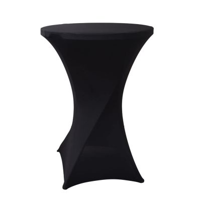 2Spandex Cocktail Table Cover,1Pc Stretch High Bar Table Cover Spandex Wedding Table Cloth Cocktail Table Linen For Hotel Party Banquet Event Decoration,Red,60x110cm ( Color : Black , Size : 60x110cm