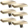 Sunshane 6 Pieces Christmas Stocking Holders Mantel Stocking Hanger Hooks Fireplace Mantle Metal Hang Bases for Xmas Party Decorations (Bronze) view 1