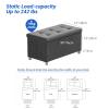 BRIAN & DANY 30 Inches Folding Storage Ottoman Bench, Ottoman with Storage Bench for Bedroom, Living Room, Entryway, Foot Rest with Legs, Dark Gery view 3
