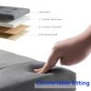 BRIAN & DANY 30 Inches Folding Storage Ottoman Bench, Ottoman with Storage Bench for Bedroom, Living Room, Entryway, Foot Rest with Legs, Dark Gery view 4