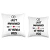15 Years Wedding Anniversary Throw Pillow, 16x16, Multicolor view 3