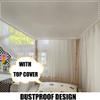 UNICOKA 4 Corner Post Dorm Bunk Bed Canopy Netting and School Bed Curtains for Dormitory - Twin XL view 2