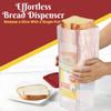 Flexzion 2 Pack Bread Containers Storage Airtight Loaf - Clear Bread Box for Kitchen Countertop BPA-Free Bread Loaf Storage Container Space-Saving & Durable Plastic Bread Container & Dispenser, Red view 2