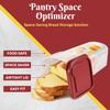 Flexzion 2 Pack Bread Containers Storage Airtight Loaf - Clear Bread Box for Kitchen Countertop BPA-Free Bread Loaf Storage Container Space-Saving & Durable Plastic Bread Container & Dispenser, Red view 3