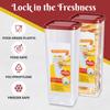 Flexzion 2 Pack Bread Containers Storage Airtight Loaf - Clear Bread Box for Kitchen Countertop BPA-Free Bread Loaf Storage Container Space-Saving & Durable Plastic Bread Container & Dispenser, Red view 4