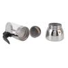 CHEOTIME Espresso Maker, Stovetop Espresso And Coffee Maker Portable Glass Moka Pot Stainless Steel Italian Coffee Maker Classic Espresso Pot Coffee Maker for Home and Cafe(300ml) view 2