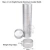 2.1cm Height Rectangle Oval Round Flower Pineapple Square Aluminum Cookie Biscuit Cutter Molds With Pressing Stamp DIY Baking (10pcs 2.1cm Height Round Molds) view 2