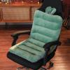 Chair Cushion for Office Chair, Desk Chair Cushion for Long Sitting, Conjoined Extra Large Seat Cushion for Office Chair for Butt and Back Support, Soft Crystal Velvet Chair Pads view 1