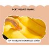 Chair Cushion for Office Chair, Desk Chair Cushion for Long Sitting, Conjoined Extra Large Seat Cushion for Office Chair for Butt and Back Support, Soft Crystal Velvet Chair Pads view 3