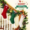 CRSTAFU Christmas Stockings with Initials, 18 Large Embroidered Monogram Knit Letter Xmas Stocking for Fireplace or Party Decoration, Family and Kids Holiday Stocking (White L) view 3