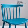 TemkIN Durable Modern Plastic Dining Chair Set of 4, Comfortable Curved Back Lounge Chair, Home Living Kitchen Room Restaurant Armless Dining Chair (Color : Blue, Size : 50 * 41 * 74cm) view 4