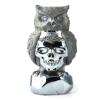 7.8" Tera-Hertz Hand Carved Crystal Skull and Owl Sculpture, Crystal Healing view 2