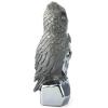 7.8" Tera-Hertz Hand Carved Crystal Skull and Owl Sculpture, Crystal Healing view 4