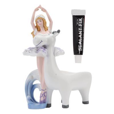 MINGZHE Table Ornament Desktop Gift Storage Desktop Sculpture Storage Tray Table Decoration Ornament Storage Box Resin Ballet Girl Designed Jewelry Storage Ornament for Home