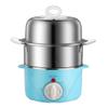 KALWEL,Double Layer Egg Cooker Stainless Steel,Egg Cooker,Microwave Egg Cooker,Hard Boiled Egg Cooker,Electric Steamer,Electric Egg Cooker,(110V) 14 Eggs Capacity - Suitable for Eggs,Pumpkin,Tortillas view 1