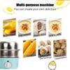 KALWEL,Double Layer Egg Cooker Stainless Steel,Egg Cooker,Microwave Egg Cooker,Hard Boiled Egg Cooker,Electric Steamer,Electric Egg Cooker,(110V) 14 Eggs Capacity - Suitable for Eggs,Pumpkin,Tortillas view 3