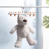 Plastic Drying Rack, Multifunctional Sock Clips with 6 Clips, Drying Rack for Socks Lingerie, 360 Degree Rotatable Laundry Hanger for Home, Bedroom(White Orange) view 3