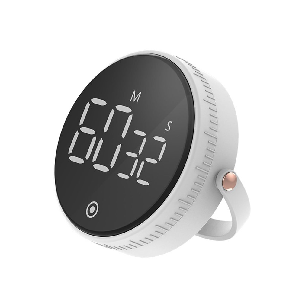 Sinllannd Digital Kitchen Timers, Visual Timers Large LED Display Magnetic Countdown Countup Timer Reminder for Cooking Fitness Baking Studying Teaching, Easy for Kids and Seniors (DT01, White)
