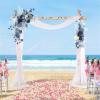 LKPOMI Artificial Wedding Arch Flower Swag Set of 2, Wedding Flowers Rose Floral Arrangement Swag Wedding Arch Decor for Wedding Ceremony and Reception Backdrop Decoration (Blue) view 2