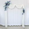 LKPOMI Artificial Wedding Arch Flower Swag Set of 2, Wedding Flowers Rose Floral Arrangement Swag Wedding Arch Decor for Wedding Ceremony and Reception Backdrop Decoration (Blue) view 4